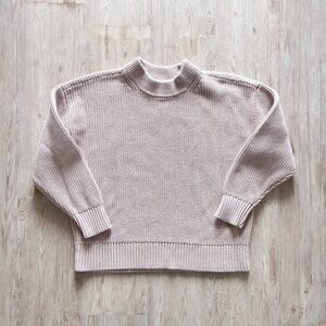 Pistola Crew Neck 100% Cotton Fisherman's Sweater / Cream